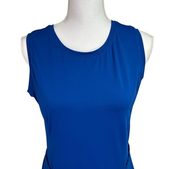 Bright Blue Tennis Romper Dress Sleeveless Size M - Picture 2 of 10